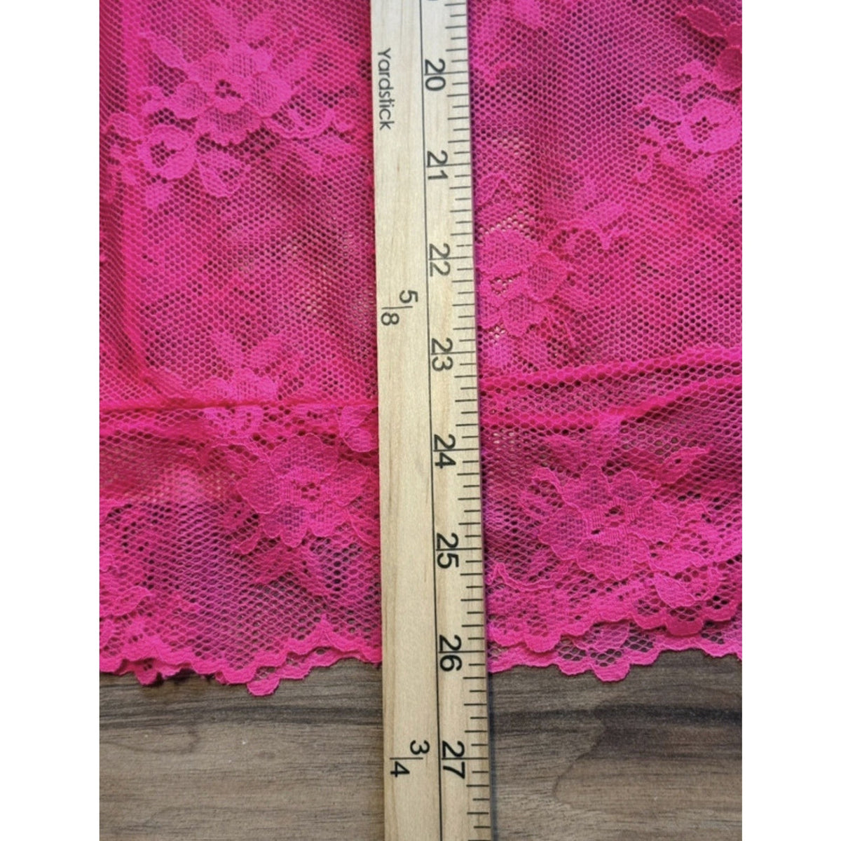 Victoria’s Secret Lingerie Large Hot Pink Lace Sheer Halter Babydoll Chemise