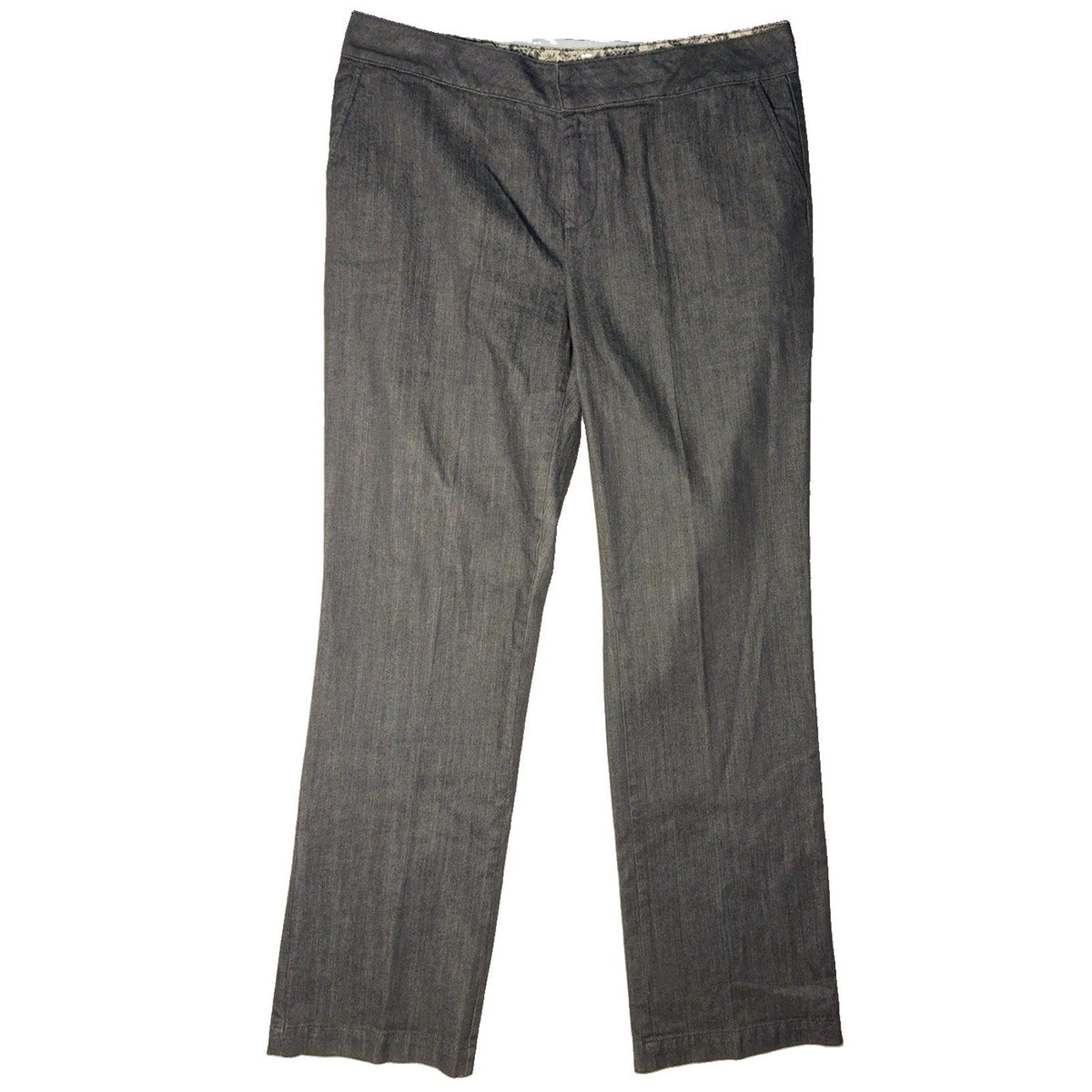 D&Co. Denim + Company Women’s Charcoal Straight High Rise Stretch Jeans 18WT