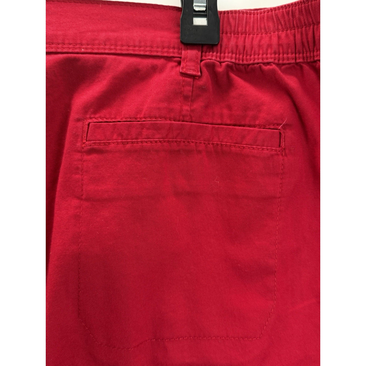 Karen Scott Red Capri Pants Women’s 16 Stretch Elastic Back Casual Summer