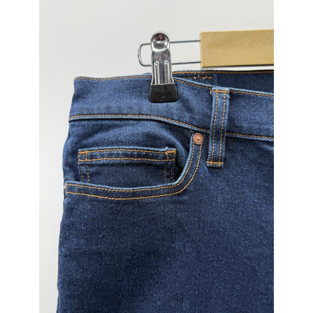 Lands’ End Womens Size 18 Jeans Dark Wash Stretch Denim Classic Fit 5 Pockets