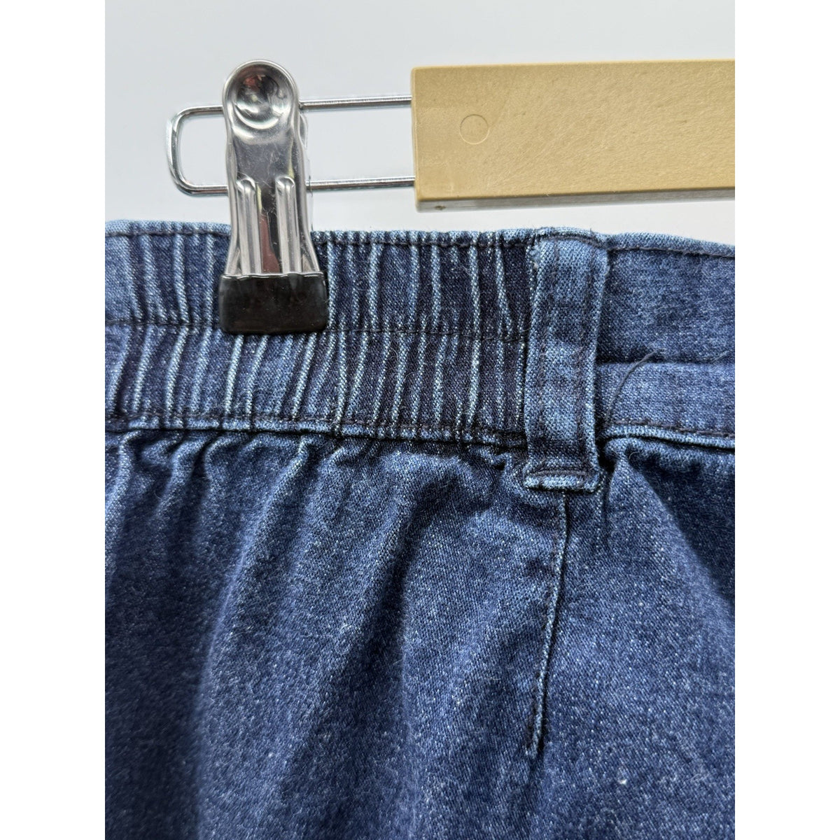 Karen Scott Denim Capri Jeans Womens 8P Petite Blue Stretch Casual Pockets