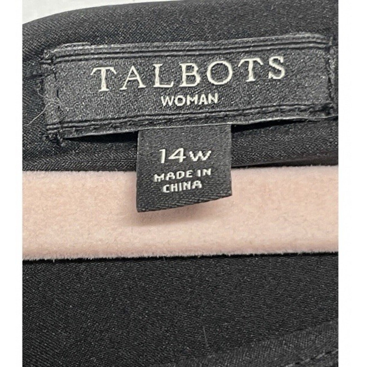 TALBOTS Woman Black & Lace Dress Pleated ,Timeless Formal Style Sz 14W