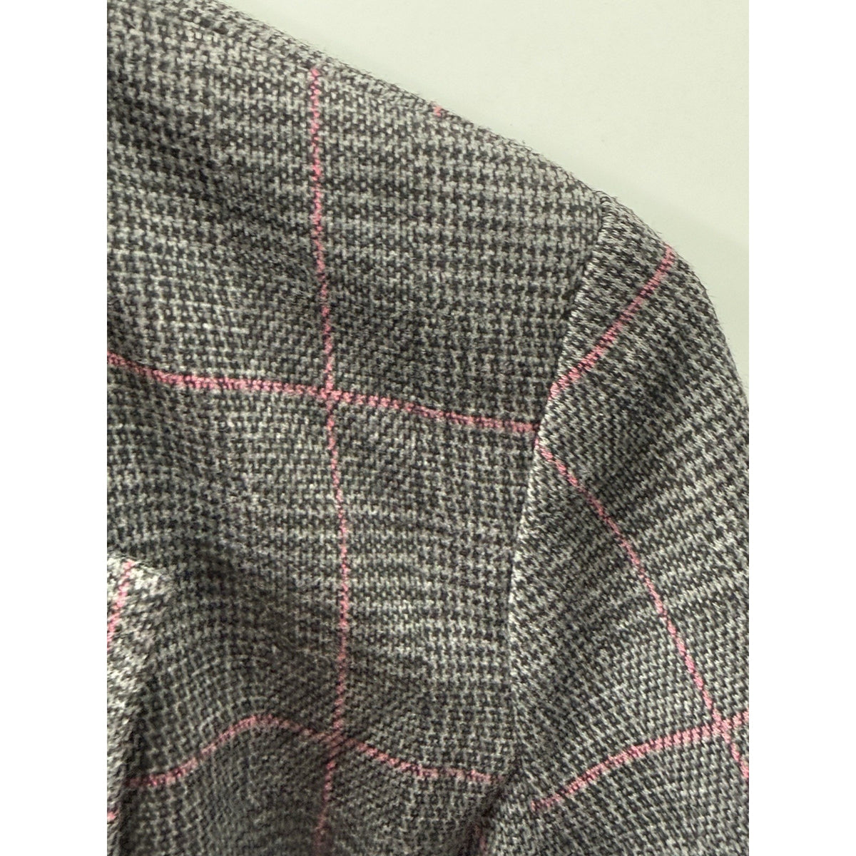 Torrid Size 00 Gray Pink Plaid Blazer Womens Stretch Career Office Jacket