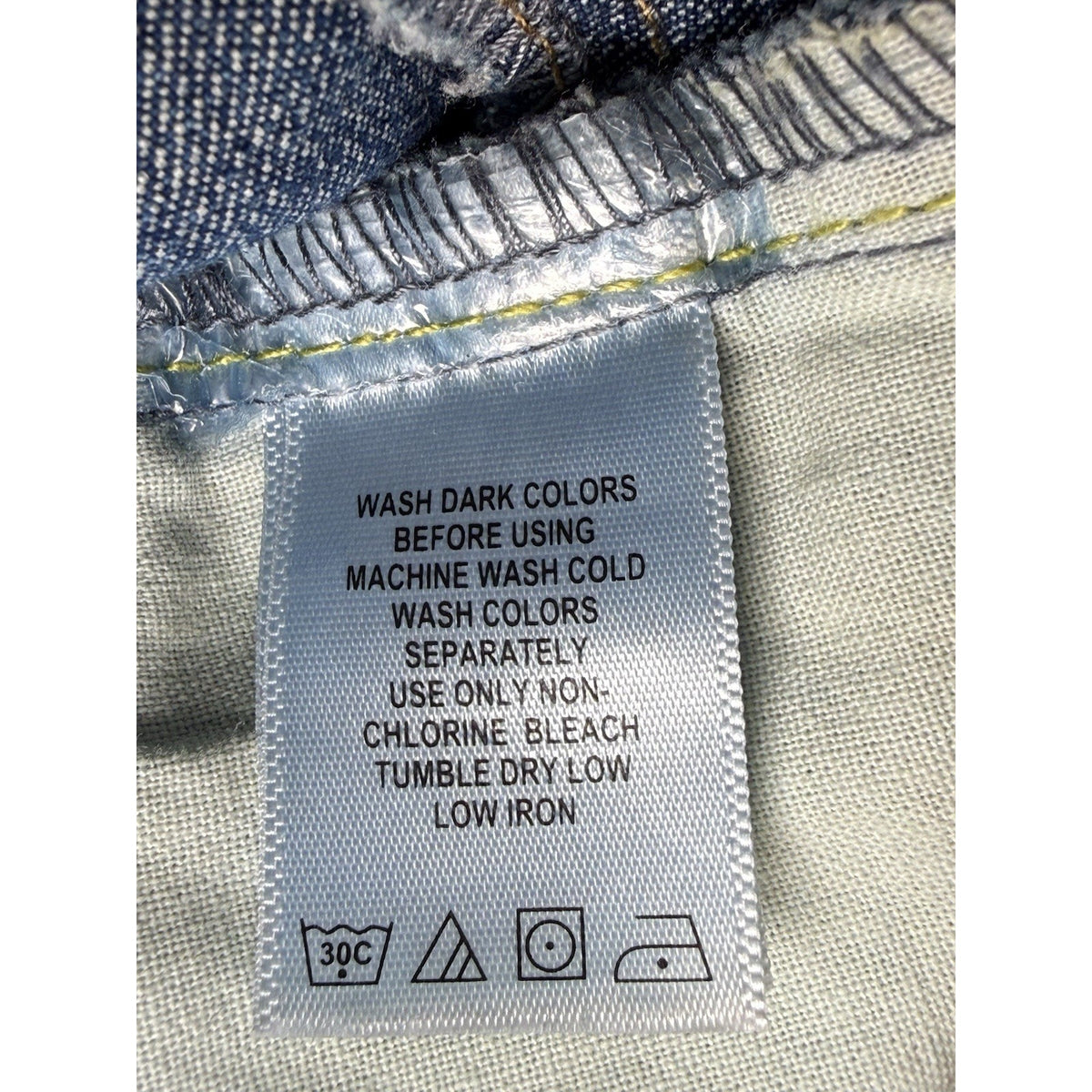 Jessica London Women Blue Jean Denim Skirt Size 28 Zip Button Front Cotton Blend
