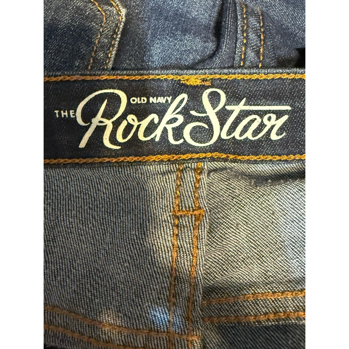 OLD NAVY ROCK STAR Women’s Size 16 Pockets Skinny Jeans Dark Wash