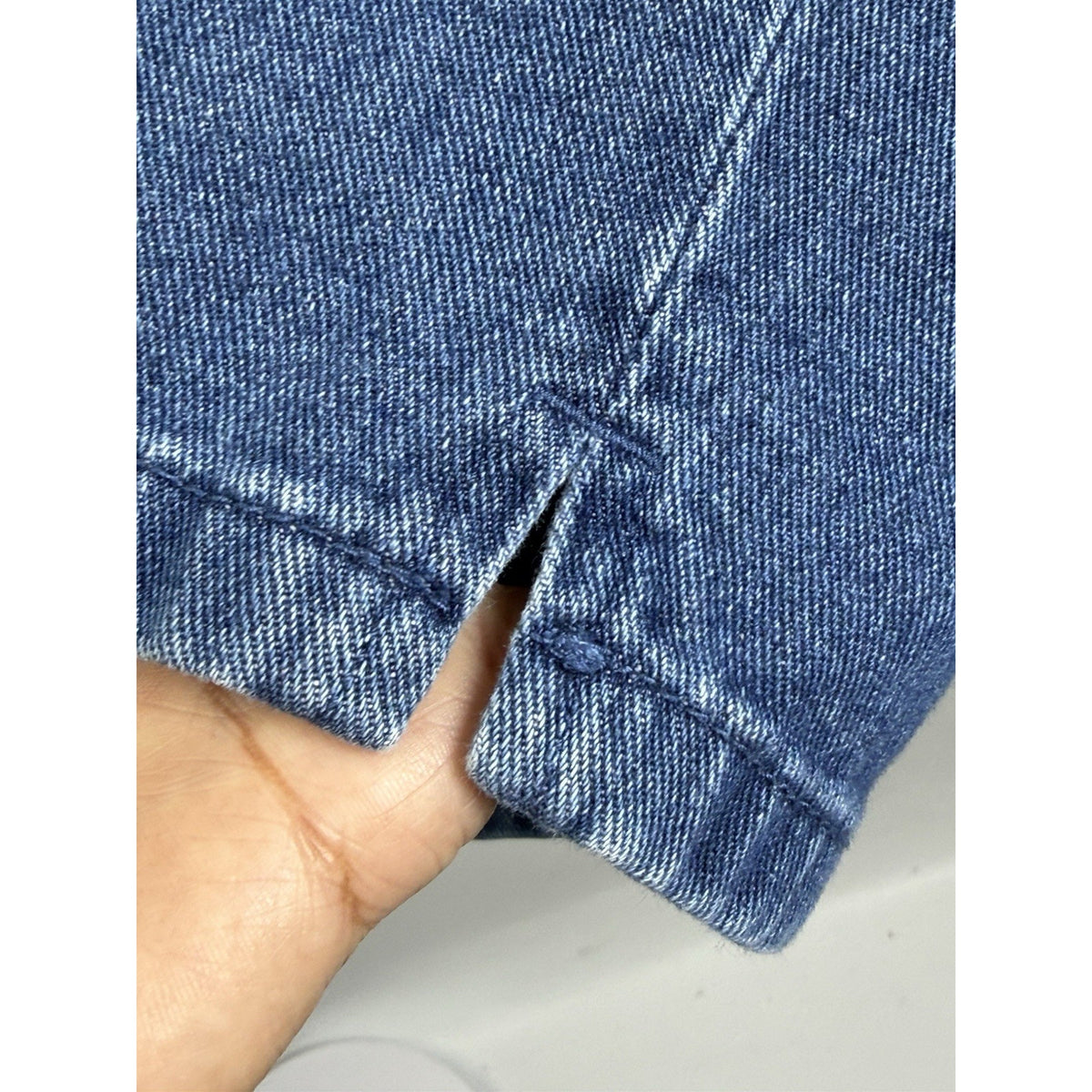 Woman Within Denim Capri Jeans Plus Size 26W Side Elastic Waist 100 Cotton