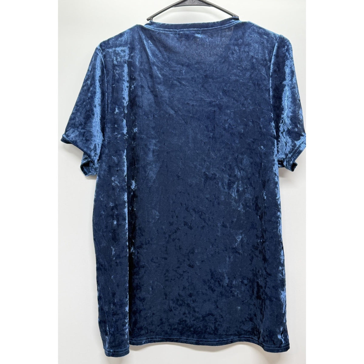 Urban Coco Blue Velvet Top XL Stretch Tee Soft Grunge Whimsigoth Casual