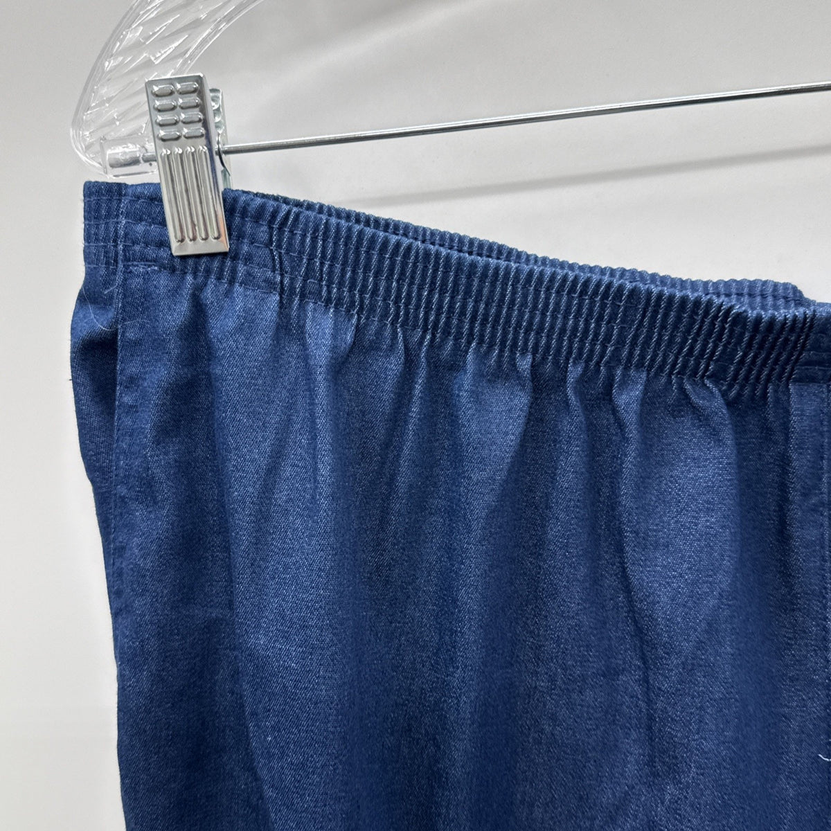 Alfred Dunner Women's Blue Classic Pull-On Straight Jeans Pants Plus Size-22W