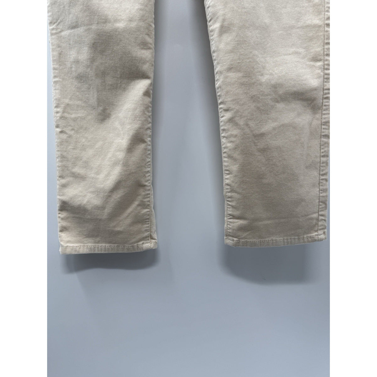 Croft & Barrow Womens 16 Ivory Corduroy Pants Straight Leg Stretch
