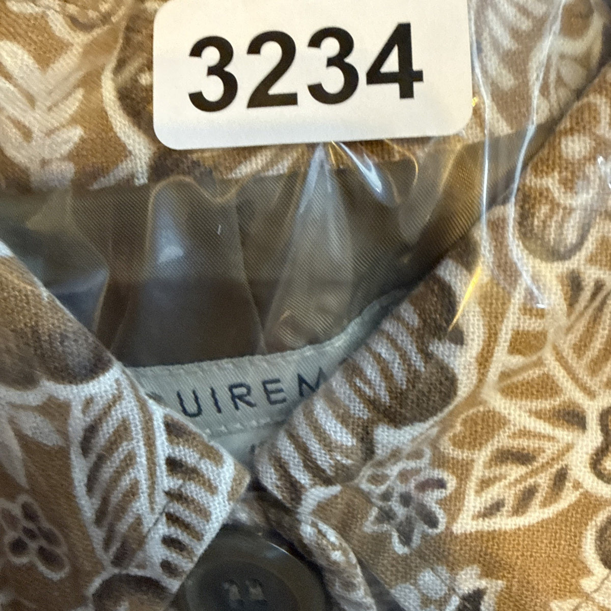 Requirements Womens Size 16 Brown Floral Linen Blend Blazer Jacket Boho Country