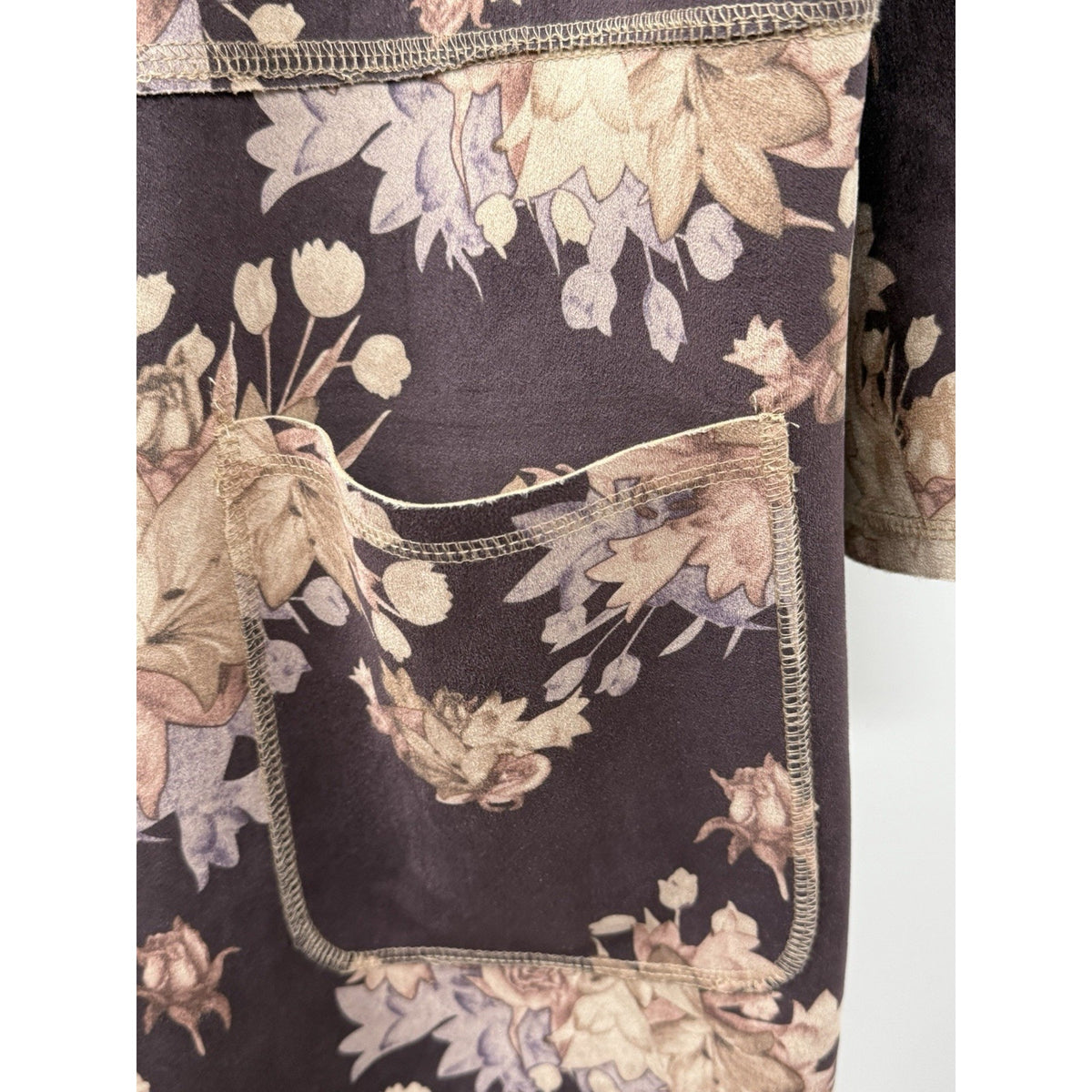 Chelsea & Theodore Jacket Women’s Floral Print Open Front Kimono Duster Size 2X