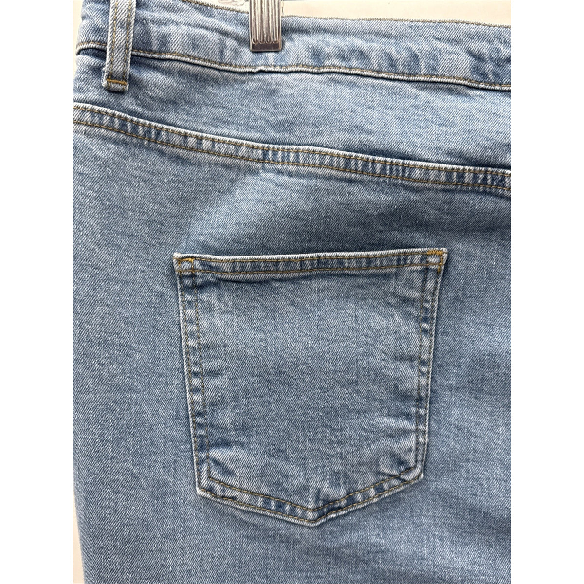 Boohoo Blue Jeans Women’s Plus Size 22 Flare Leg Bell Bottom 5 Pockets Casual