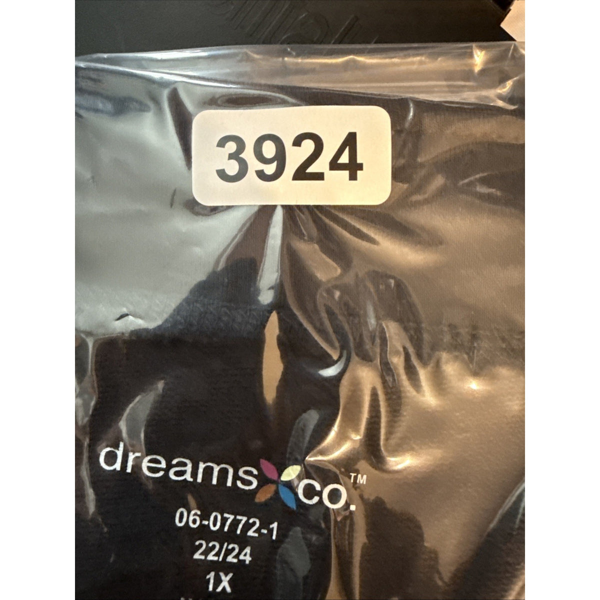 Dreams & Co Women 1X 22/24 Black Zip Front Lounge Robe Duster Pockets Plus