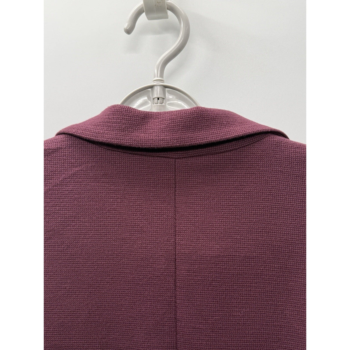 41 Hawthorn 3X Burgundy Knit Blazer Jacket Open Front Stretch Career Office Plus
