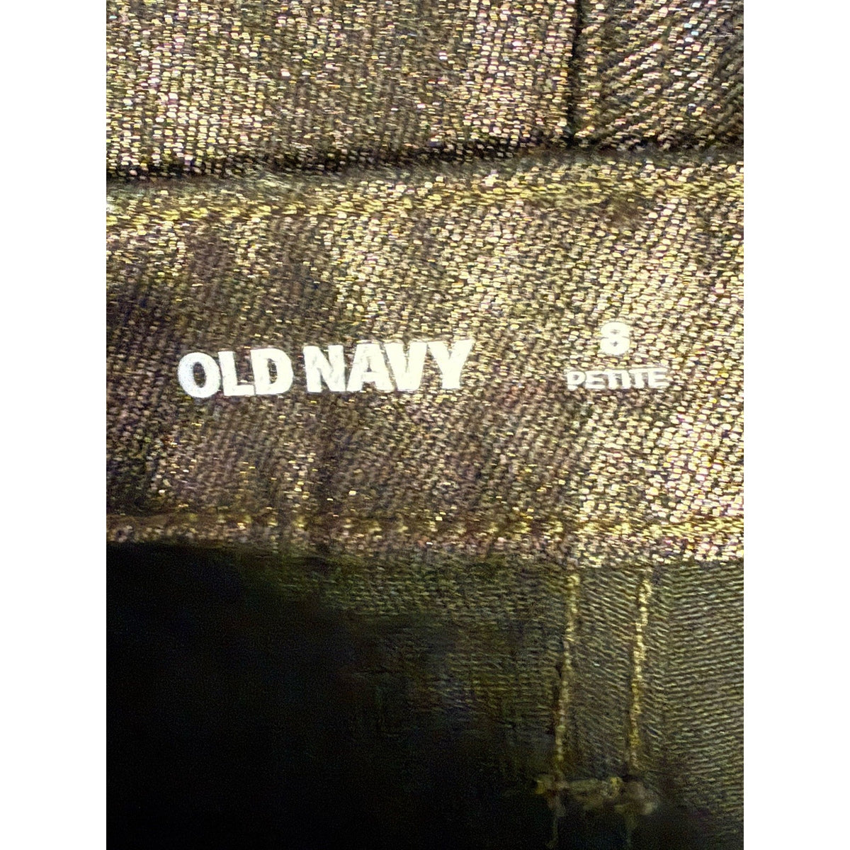 Women's Old Navy High Waist Shine O.G Shimmer Straight Ankle Jeans Size 8P
