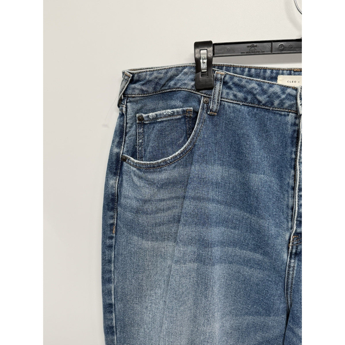 Cleo + Wolf Jeans Womens 34x32 High Rise Loose Wide Leg 100% Cotton NWOT
