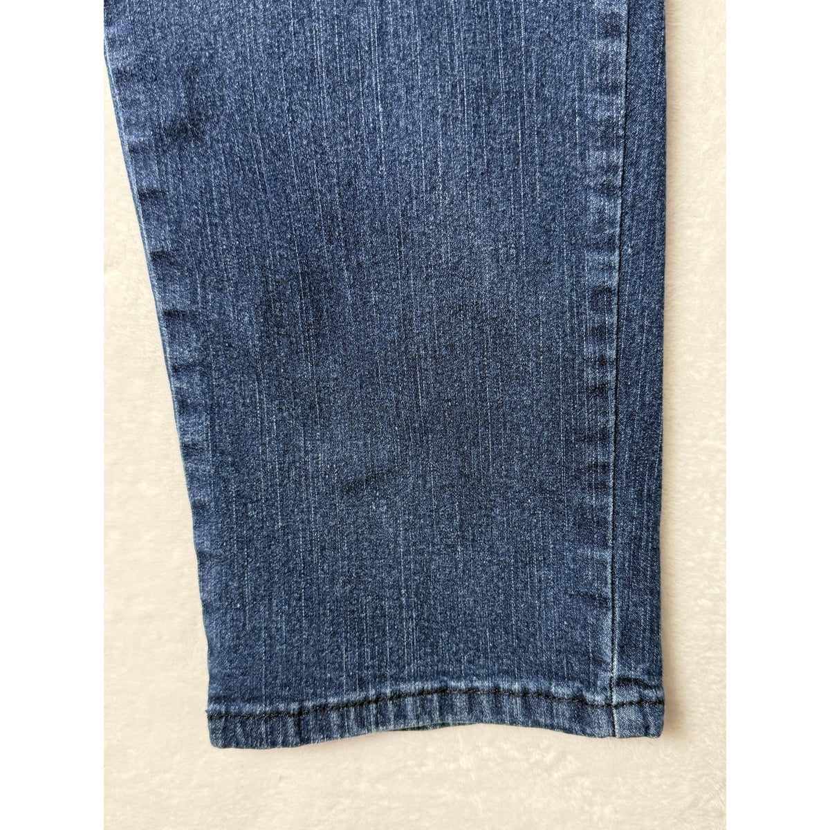 Ruby Rd Womens Jeans Size 12 Pull On Stretch Straight Leg Blue Denim 29 Inseam