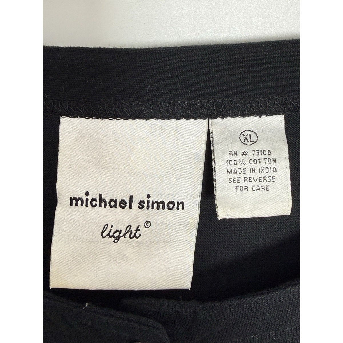 Michael Simon Light Womens XL Black 100% Cotton Knit Christmas Tree Cardigan Y2K