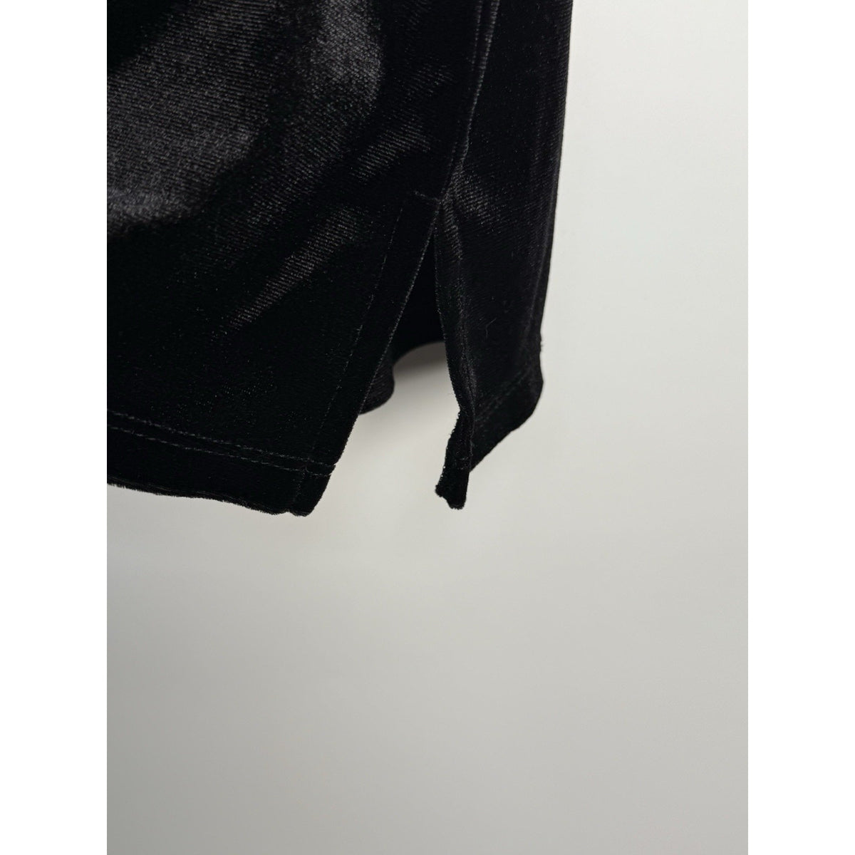Old Navy Black Stretch Velvet Short Sleeve Top Women’s Large Soft Pullover