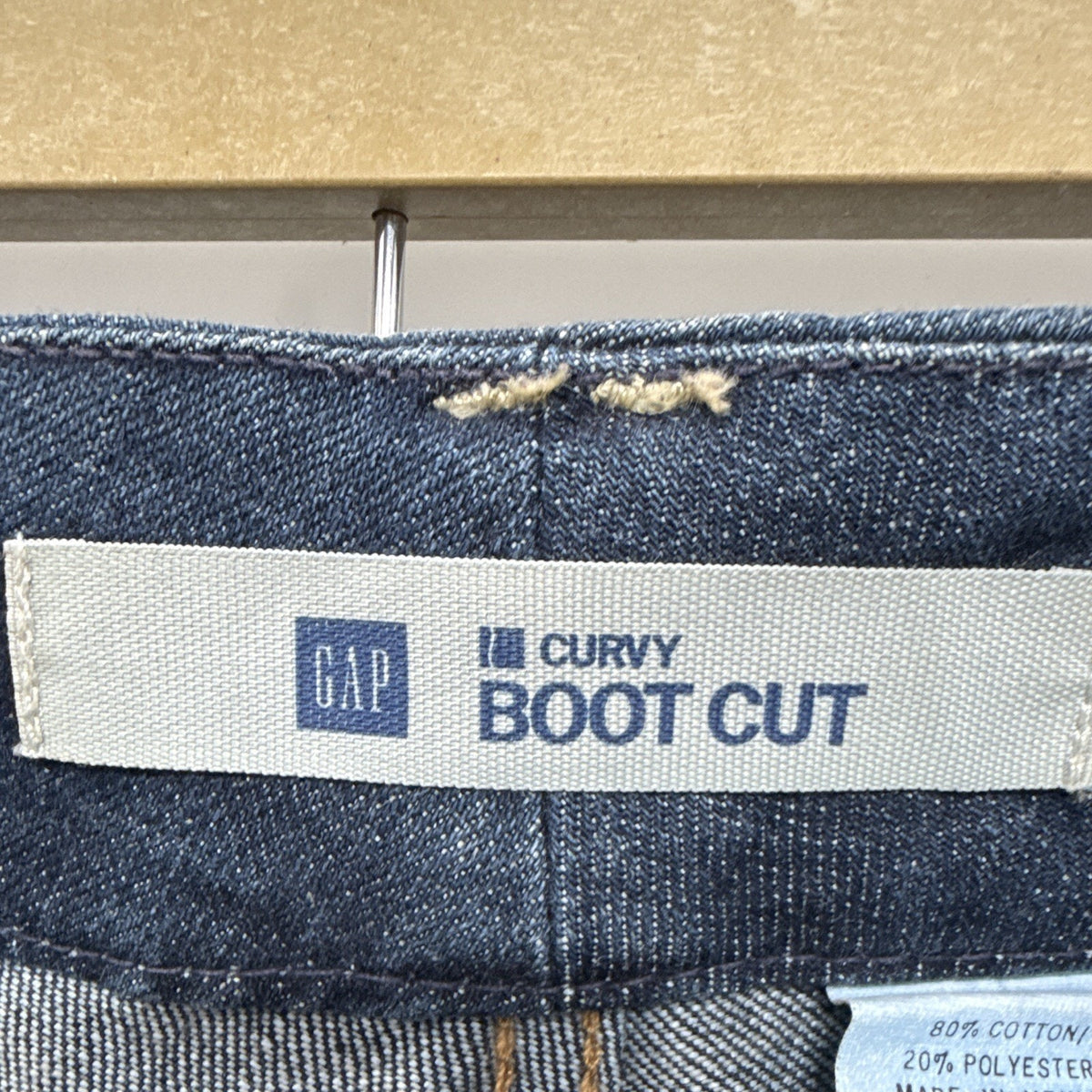 GAP Women’s Curvy Fit Bootcut Jeans Dark Wash Blue Denim Size 14 Regular