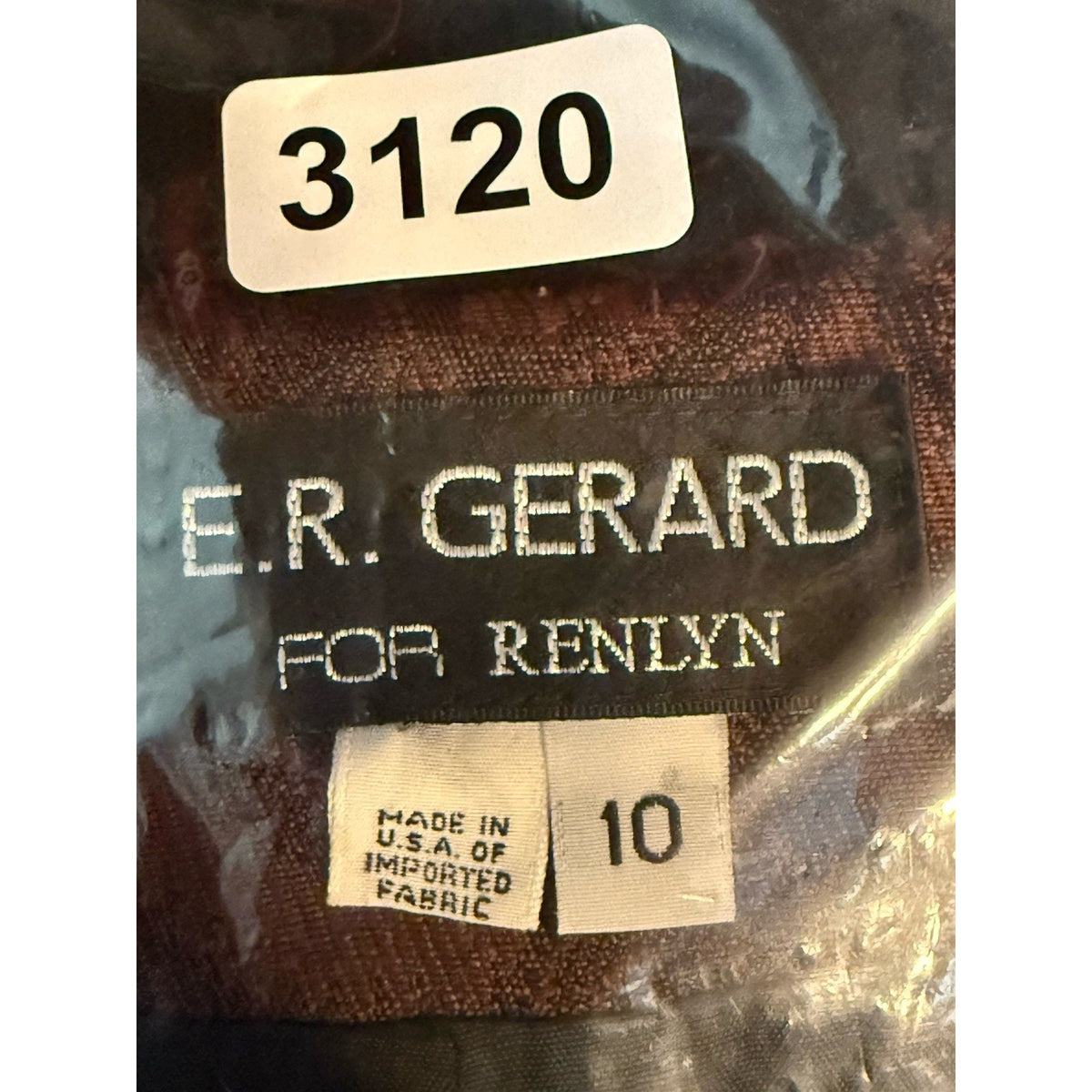 E.R. Gerard Renlyn Vintage Paisley Blazer 10 Velvet Collar Button Front Jacket