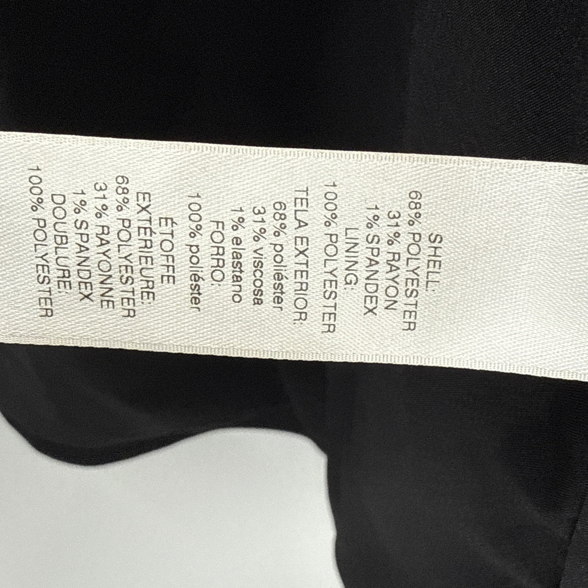 Chico's 0 Sz Small Jacket Black Sleek Crepe Duster Long Sleeve Gold Zip Open