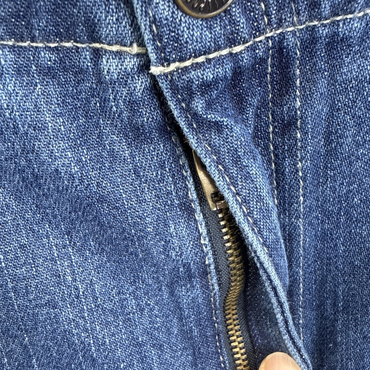 Blassport Tapered Jeans Womens 10 Short Blue High Rise Elastic Back 100% Cotton