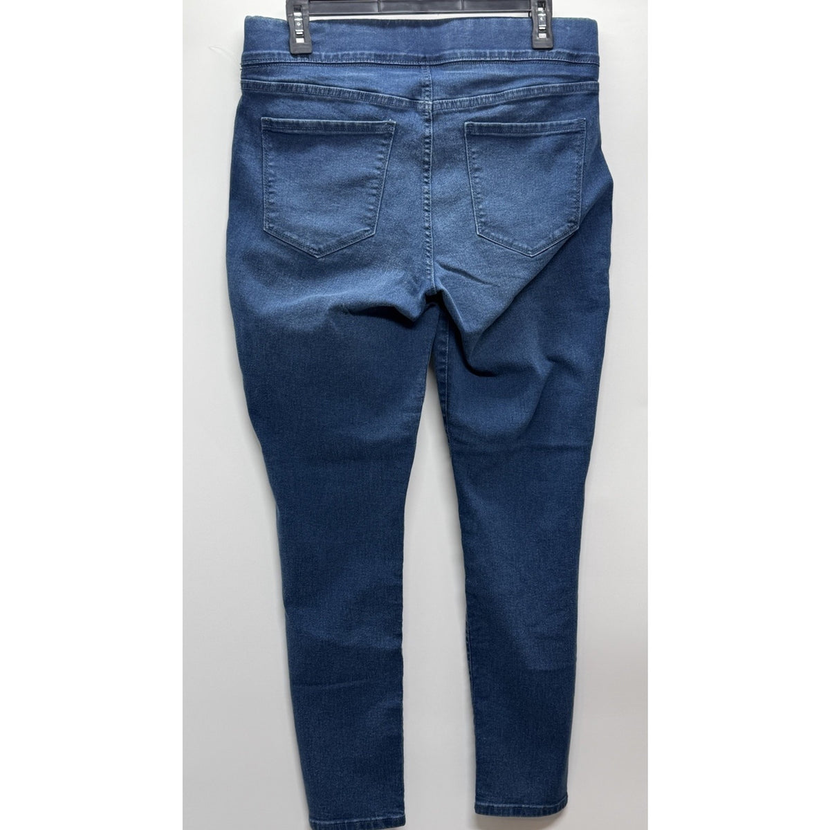Old Navy Super Skinny Jeans Womens 12 Mid Rise Stretch Blue Denim Pull On