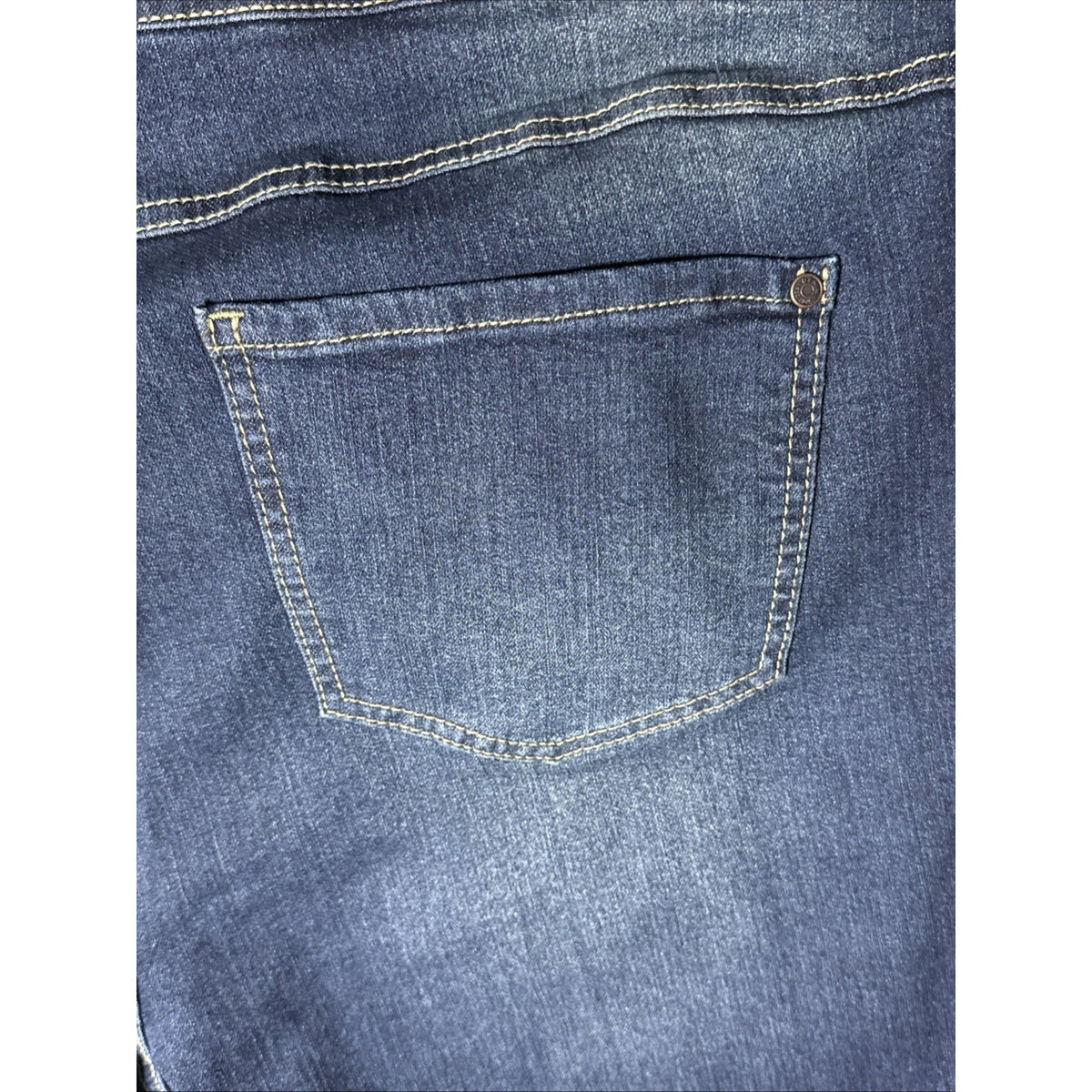 Cato Jeans Women Plus Size 24W Curvy Dk Wash 5 Pocket Straight Leg