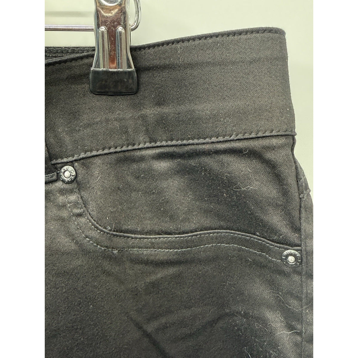 Cato Pull On Black Capri Pants Womens 18W Stretch Crop Mid Rise Casual Plus Size