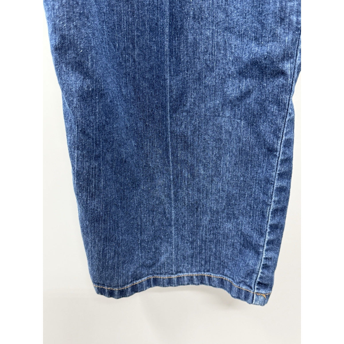 Ruby Rd Beaded Denim Jeans Womens 14 Blue Ramie Blend Y2K Boho Stretch Pants
