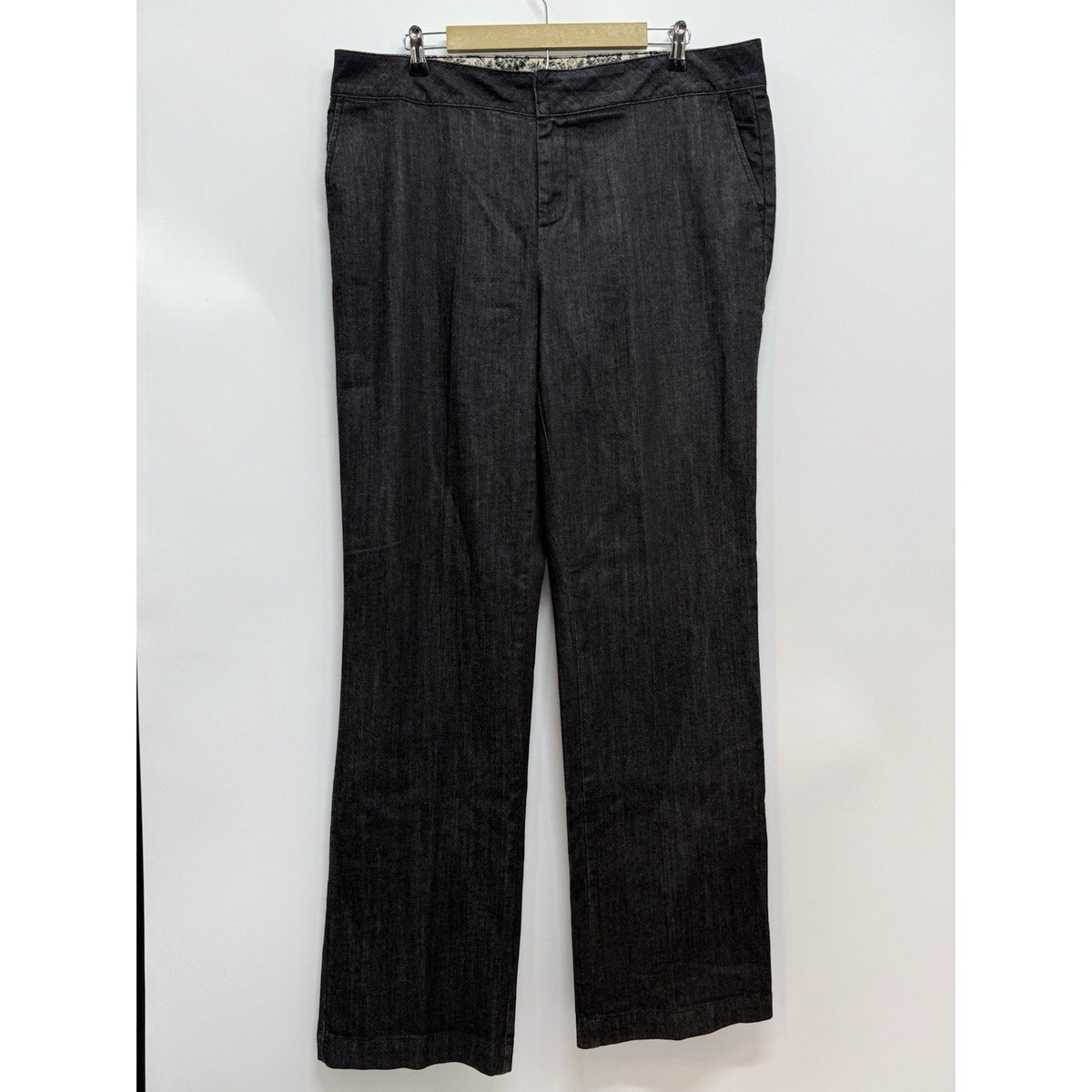 D&Co. Denim + Company Women’s Charcoal Straight High Rise Stretch Jeans 18WT