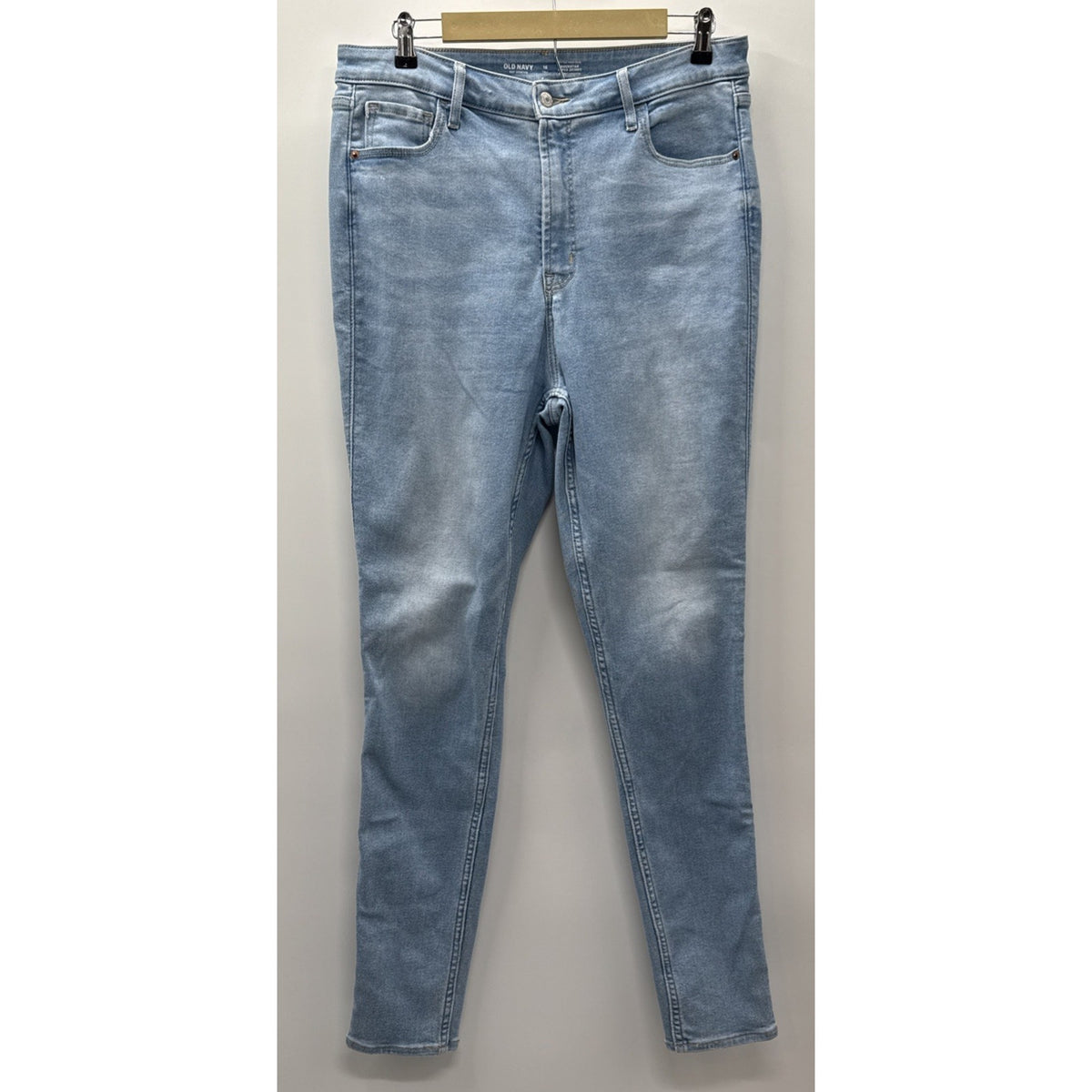 Women’s Old Navy Size 16 Long Jeans Blue Light Wash Rockstar Super Skinny