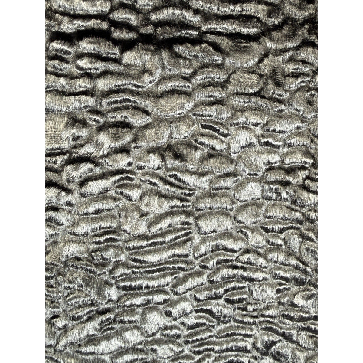 Charter Club (Flawed) Petite Faux Fur Textured Jacket Gray 8P Cropped Glam Chic