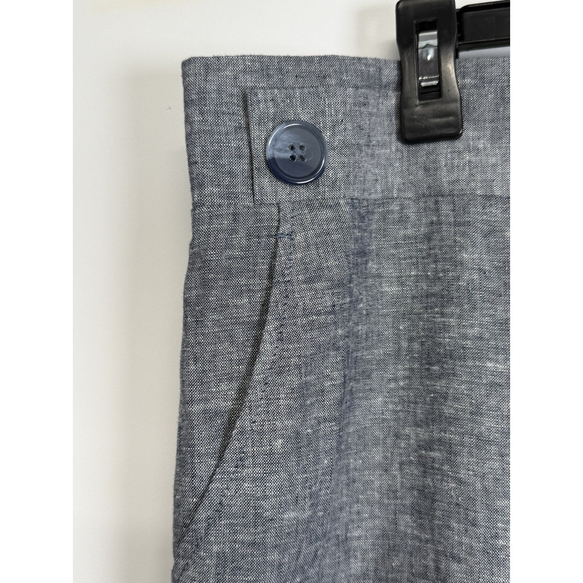 Zac & Rachel Women’s 2X Gray Linen Blend Pull On Pants Elastic Waist