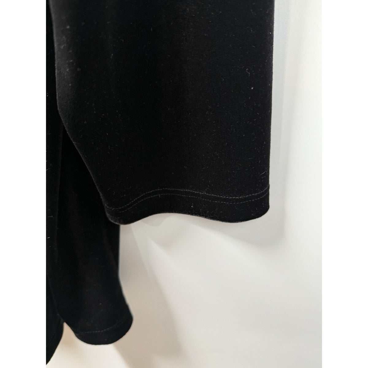 Notations Black Velvet Open Front Cardigan 1X Stretch Drape Whimsigoth