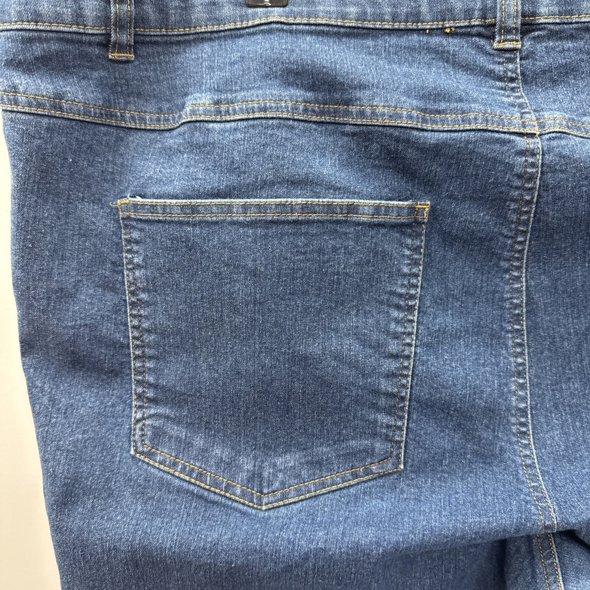 Woman Within Jean 24” Inseam Crop Pants, Blue Denim Sz 24W 5 Pocket Stretch