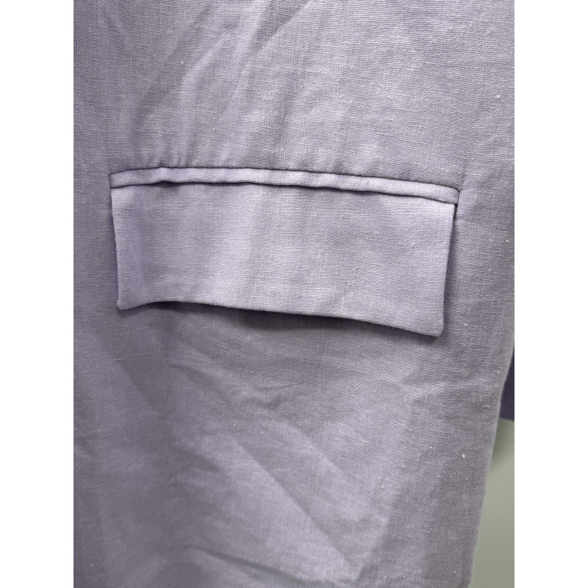 Old Navy Women’s 2X Lavender Linen Blend Blazer Double Breasted Lined Jacket