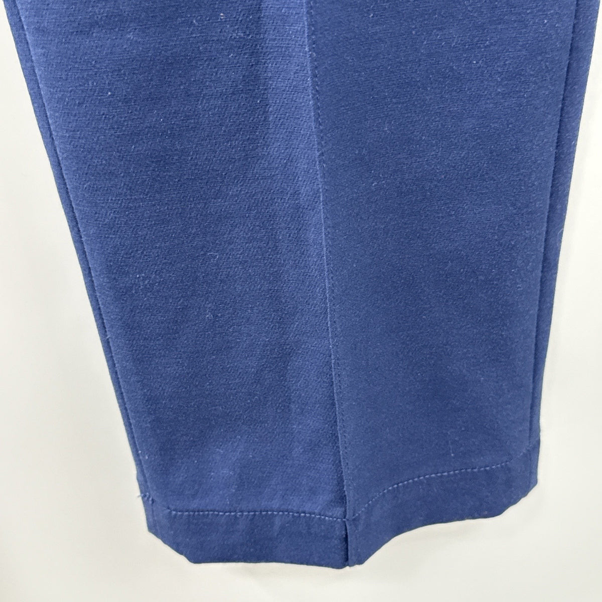 Lands’ End Women Size 12P High Rise Navy Ankle Pants Pintuck Stretch Pockets