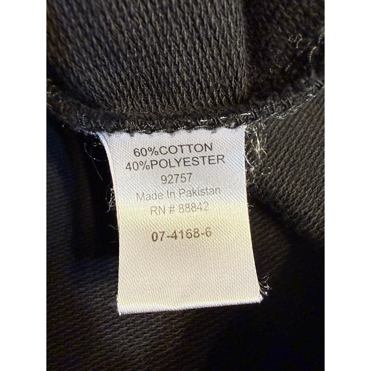 June + Vie 1X Black White Striped Hoodie Pullover Kangaroo Pocket No Drawstring