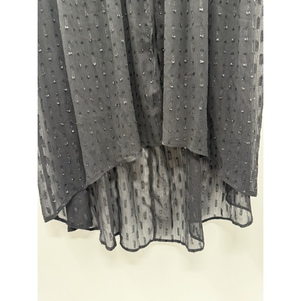 Cato 18 20W Sheer Black Duster Kimono Swiss Dot Tie Front Plus Size Boho