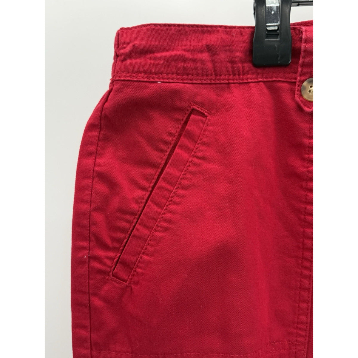 Karen Scott Red Capri Pants Women’s 16 Stretch Elastic Back Casual Summer