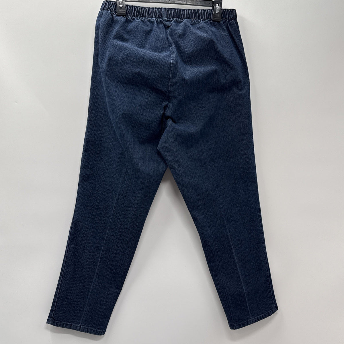 Chic Jeans Women’s Sz 18W Petite Elastic Waist Pull On Straight Leg Denim Pocket