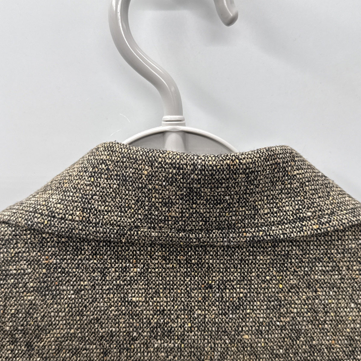 Jones New York Signature 18W Wool Silk Blazer Brown Tweed Dark Academia Plus