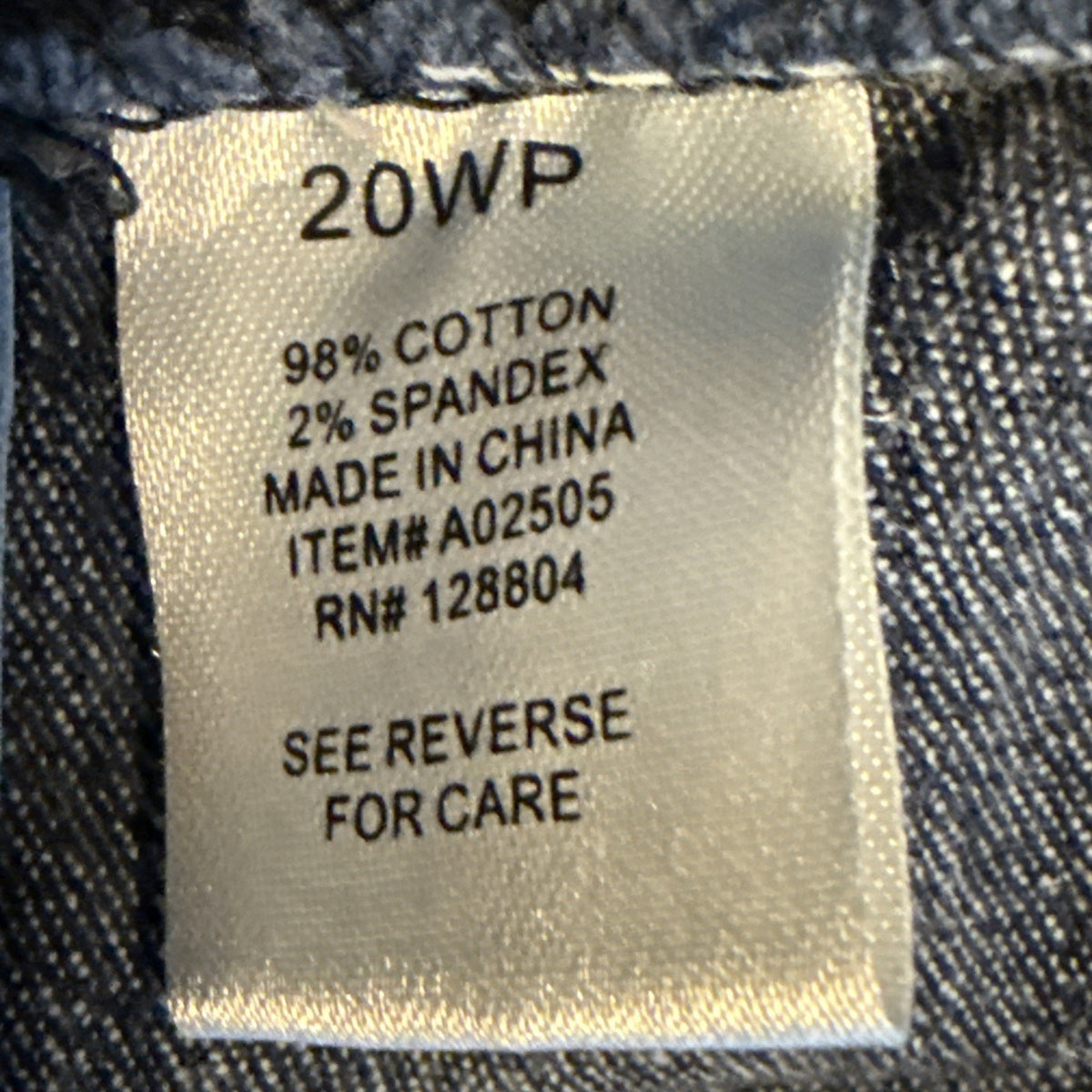 Koret Jeans Women Size 20 WP Elastic Waist Pull On Pants Pockets