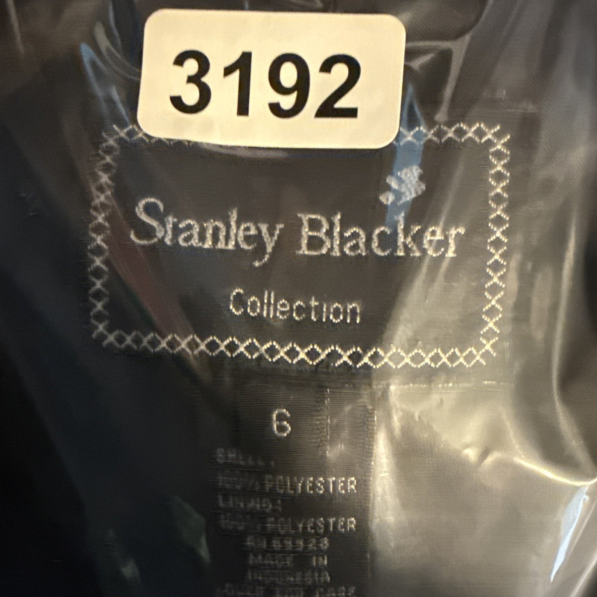 Stanley Blacker Collection Navy Blazer Womens 6 Double Breasted 90s Minimalist