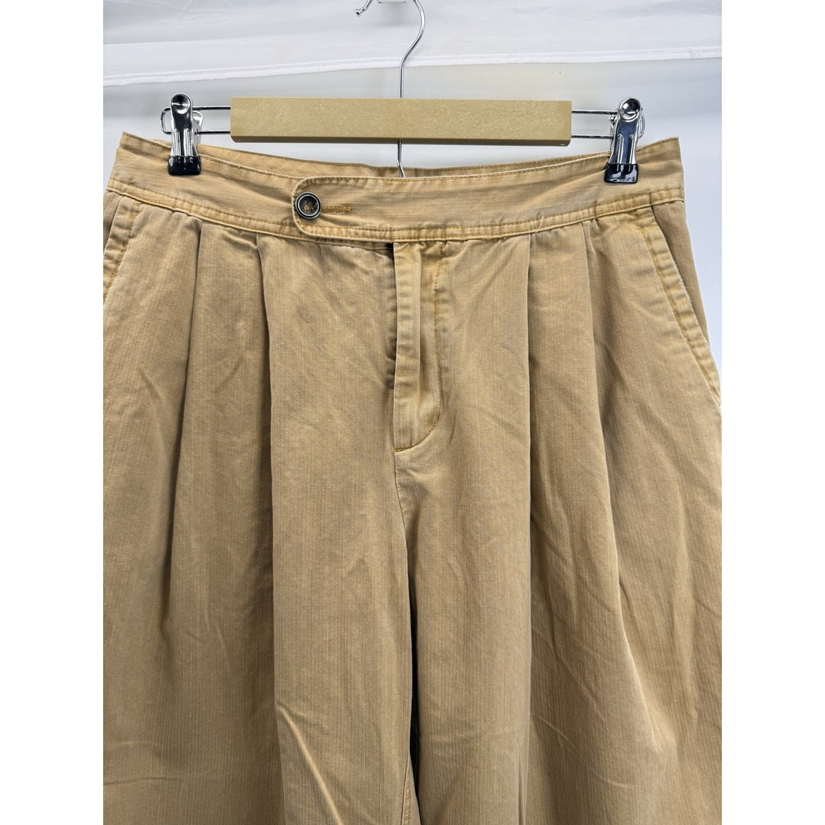 Urban Outfitters Wide Leg Pleated Pants Womens 8 Camel Boho Academia
