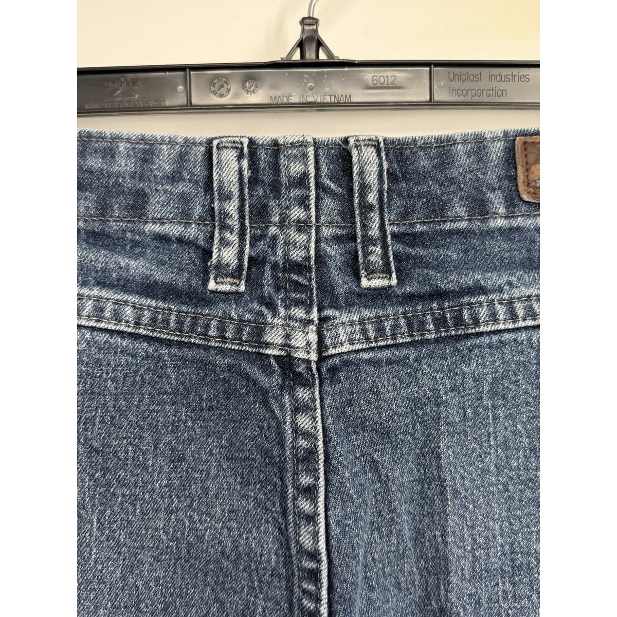 Lee Womens 12 Petite Elastic Waist Jeans Straight Leg Denim Mid Rise