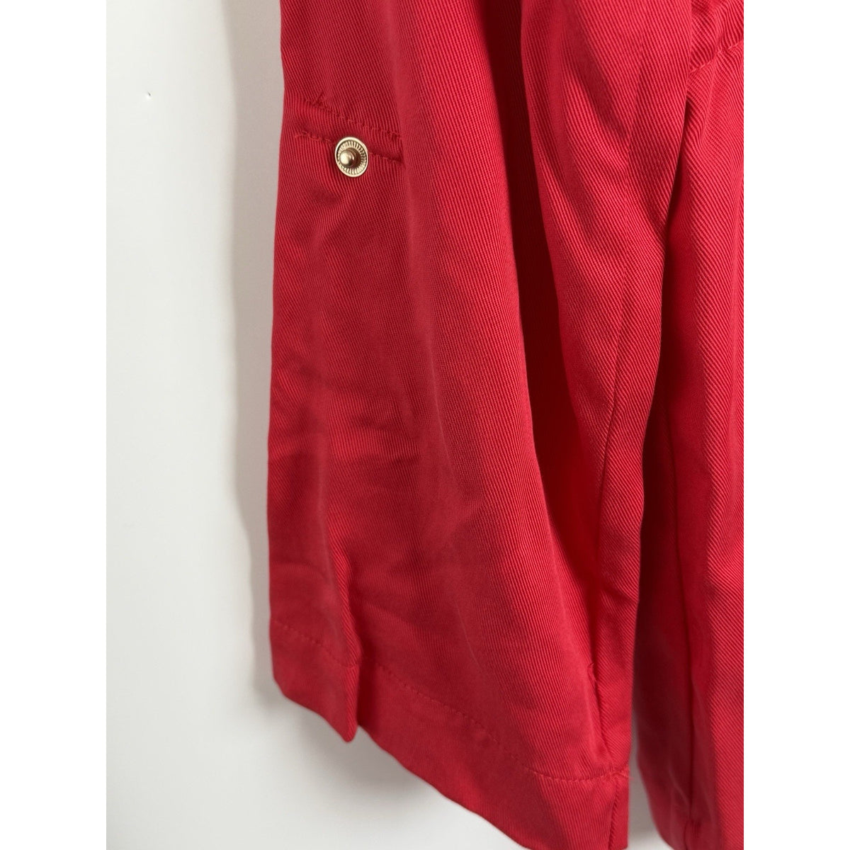 Peck & Peck Red Zip Front Utility Jacket Size Medium Women’s Great Condition