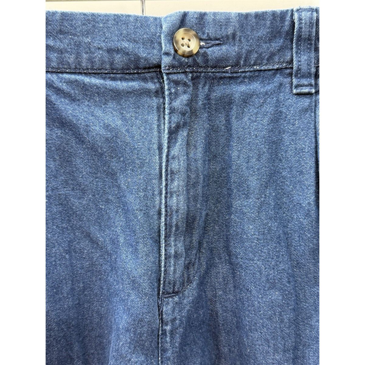 Croft & Barrow Men’s Shorts Size 32 Blue 100% Cotton Comfort Waist Classic Chino